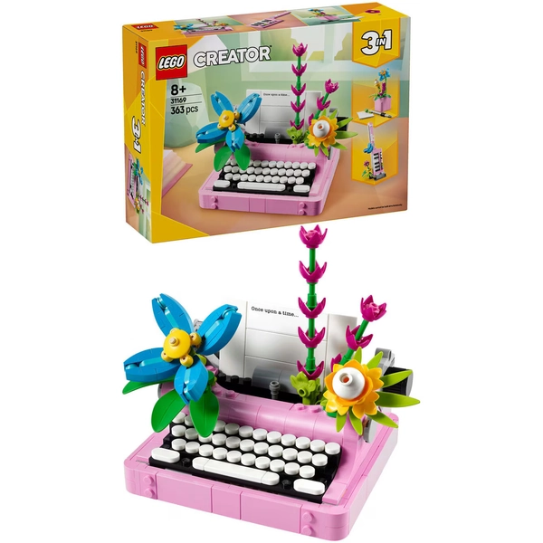 LEGO® Creator 3 in 1 - Masina de scris cu flori 31169, 363 piese