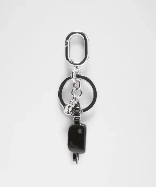 Mini Everywhere Belt Bag Keychain - Black/Silver - ONE SIZE