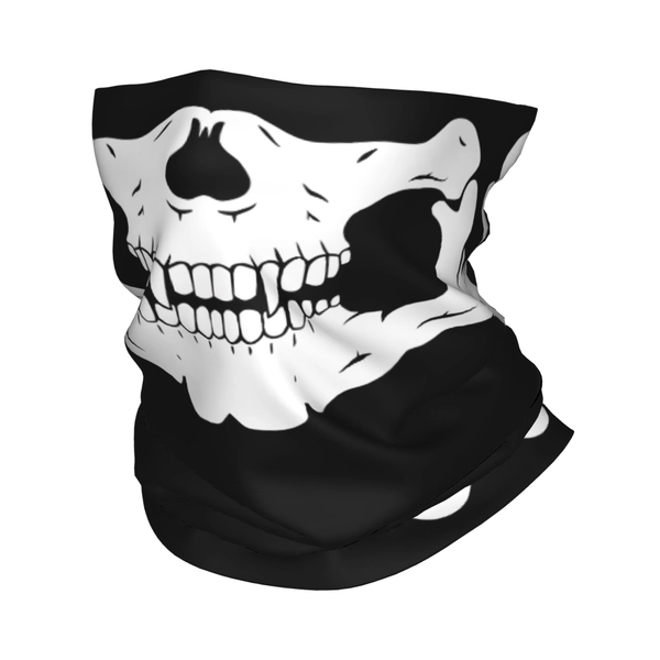 [Bone Scarf Bandana] Bone Mouth Poster Scarf - Polyester Wicking Bandana Neckerchief Neck Face Mask for Outdoor Running Cycling Hiking