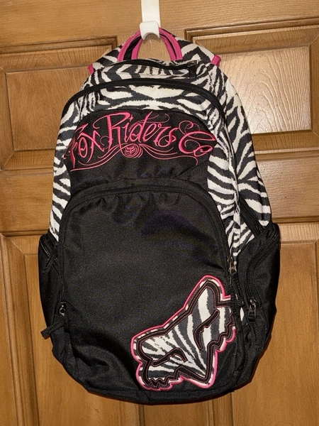 FOX RIDERS BACKPACK Fox Racing Rare vtg ZEBRA 🦓🦓🦓