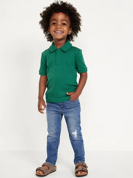 360° Stretch Pull-On Skinny Jeans for Toddler Boys