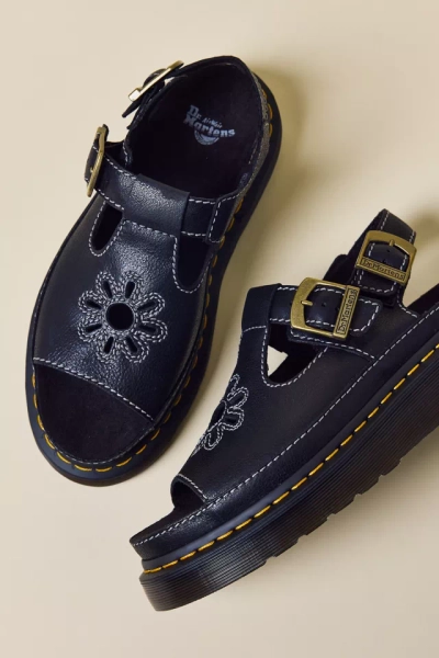 Dr. Martens Women's Dunnet Flower T-Strap Sandals