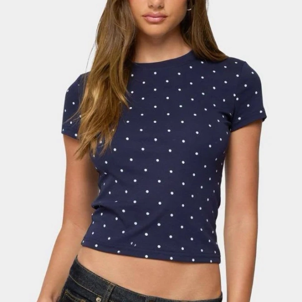 Edikted Women's Lorenzo Polka Dot T-Shirt