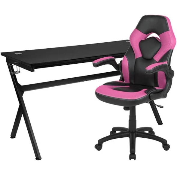 Bridesdale Gaming Desk and Chair Set Ebern Designs