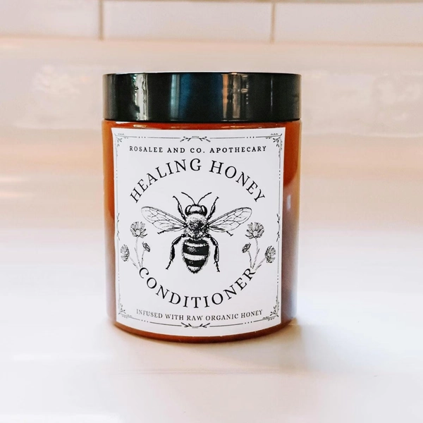 Honey Deep Conditioner for Dry Curly Hair | Organic Moisturizing Hair Mask for Damage Repair & Softness