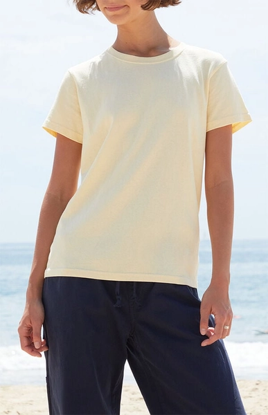Yellow Chloe Short Sleeve Top