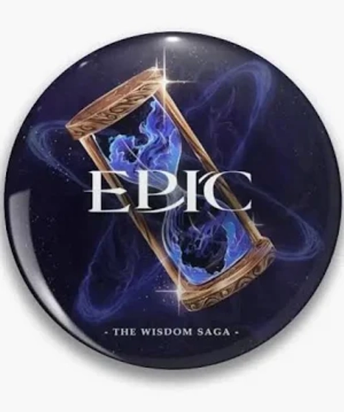Epic The Musical The Wisdom Saga Soft Button Pin