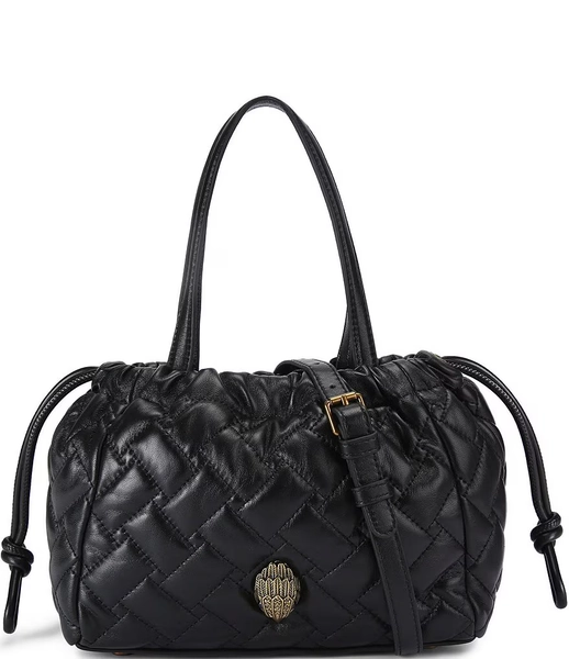 Kurt Geiger London Kensington Small Quilted Slouchy Drawstring Tote Bag