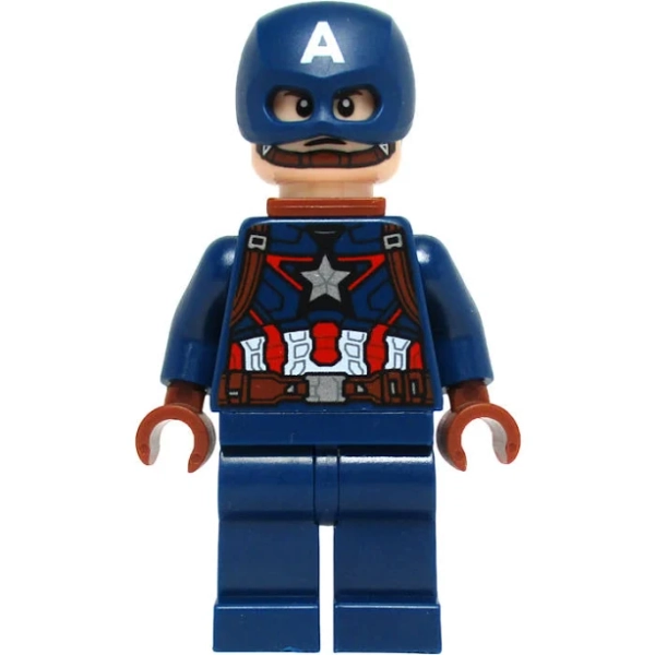 LEGO Super Heroes Captain America Minifigure from 76051