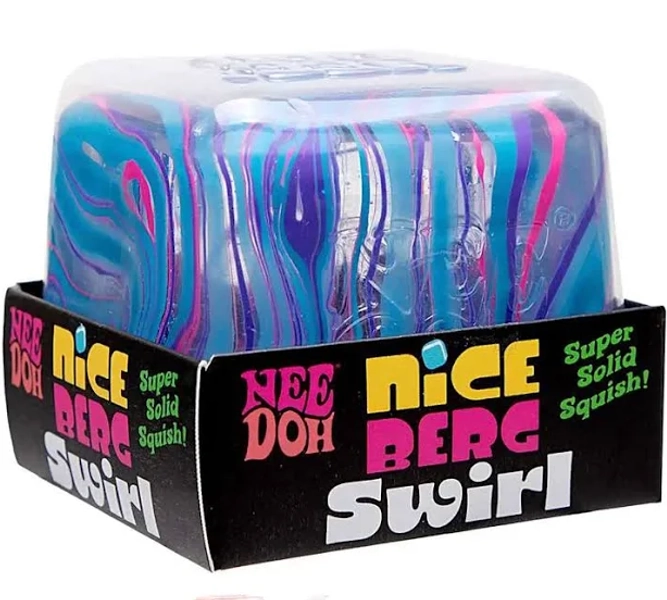 NeeDoh Jumbo SWIRL Nice Cube Berg Ice Sugar Ball