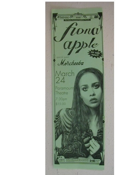 Fiona Apple concert poster handbill Morcheeba