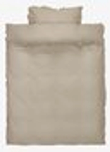 Parure de lit ELMA Coton lavé 240x220 sable - 140x200 | Sable