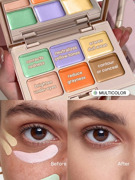 SHEGLAM Multi-Fix Concealer And Color Corrector-Macaron Brand Beauty Cosmetic Makeup For Women And Girls