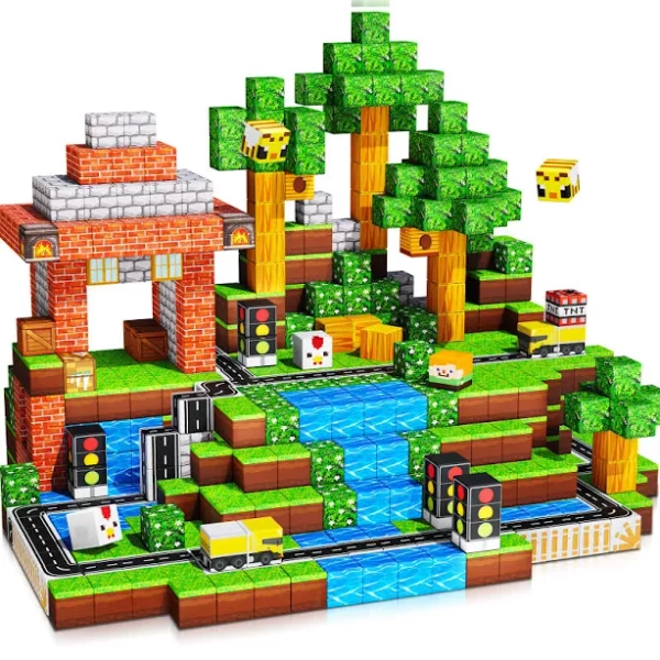 Suburb City Magnetic Tiles Building Blocks Stem Toys 2025 Village Collection