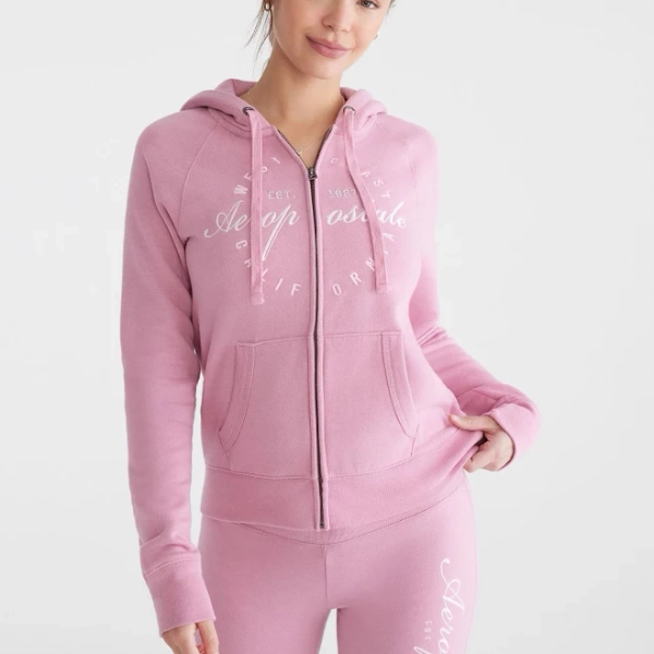 Aeropostale Women's West Coast Full-Zip Hoodie