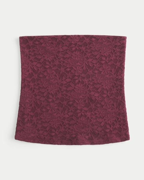 All-Over Lace Tube Top