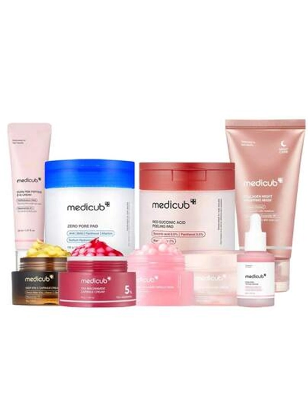 [Medicub] Affordable Glass Glow Skincare Set | Includes 9 TOP-SELLING Products For Gentle Skin Renewal