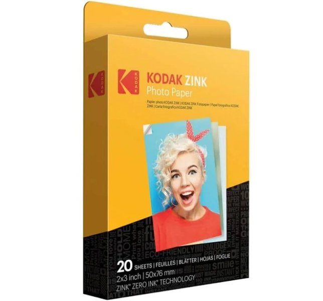 Kodak 2"x3" Premium Zink Photo Paper 20 Sheets