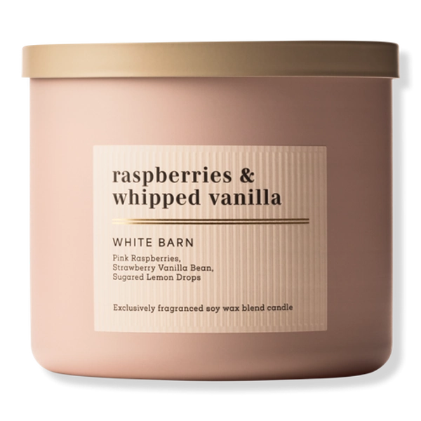 3-Wick Scented Candle - Raspberry & Whipped Vanilla