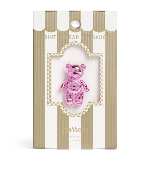 Harrods Jointed Bear Pin Badge
