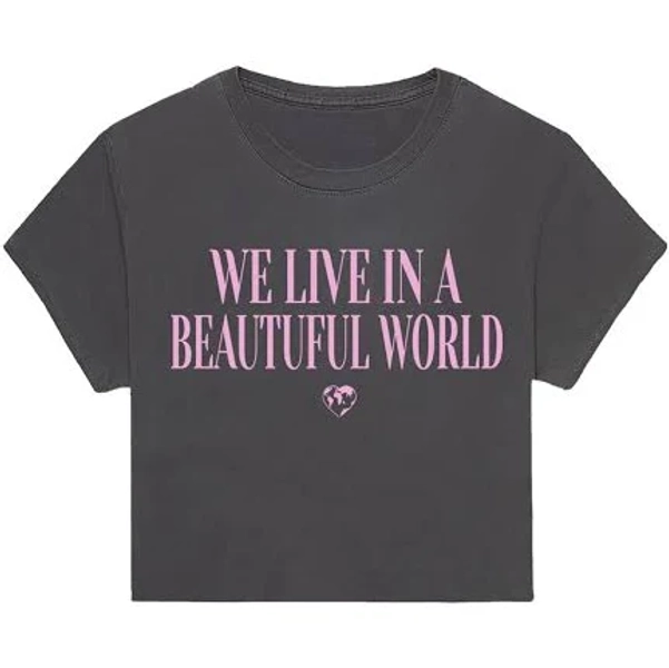 Girls' Beautiful World Crop T-Shirt
