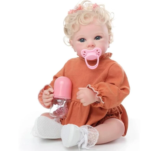 Reborn Baby Dolls 18-Inch Soft Vinyl Newborn Doll for Girls