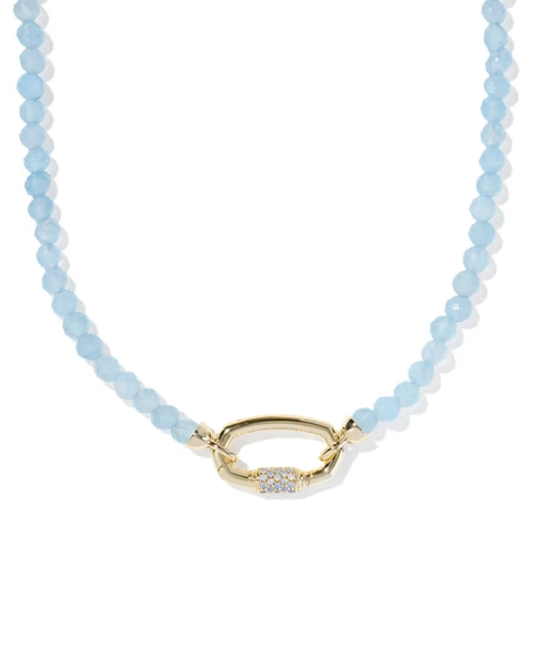 Emery Gold Beaded Strand Necklace
