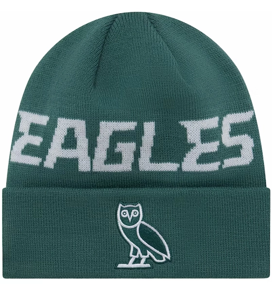 OVO x NFL Philadelpha Eagles New Era Beanie Green