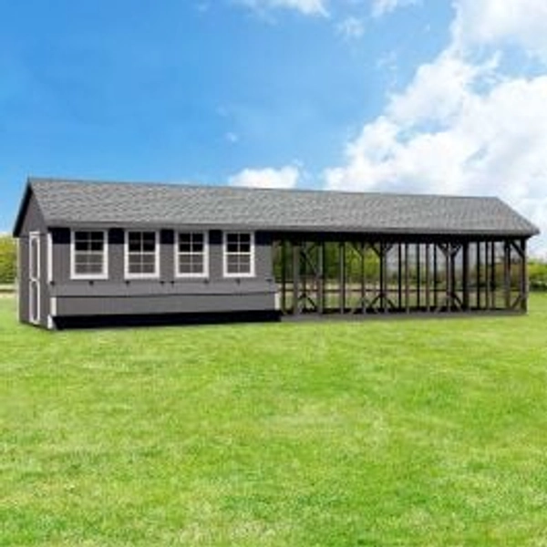 Amish Made 10W x 40L Combination Quaker Chicken Coop