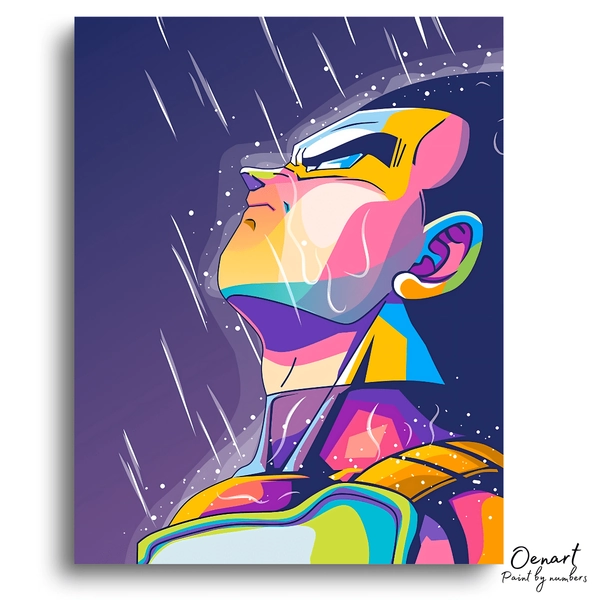 Bold Hero Neon Rain - Anime Paint By Numbers Kit