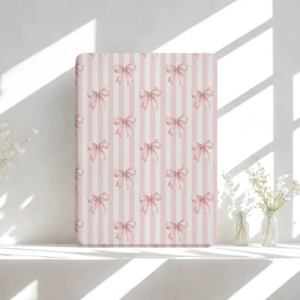 Blush Bows Lightweight Everyday Kindle Case