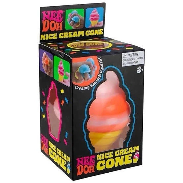 Viral Squishy Squish Needoh Doh Nice Ice Cream Cone - One Random Color