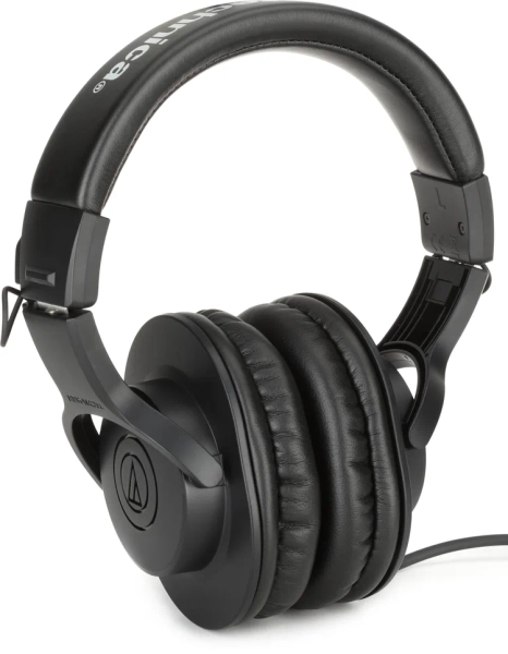 ATH-M20x Closed-back Monitoring Headphones - Black