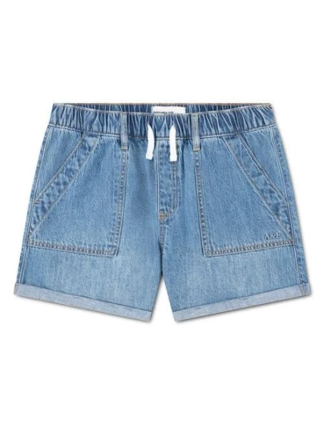 abercrombie kids High-Rise Denim Shorts