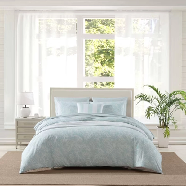 Tommy Bahama Full/Queen Art of Palms Comforter Set Blue