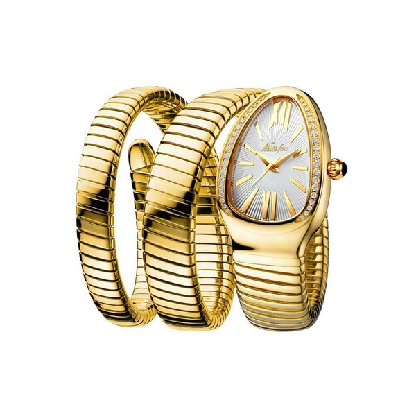 MISSFOX Spirit Snake Triple-Wrap Armbanduhr