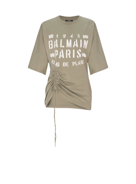 T-shirt with Balmain Club print
