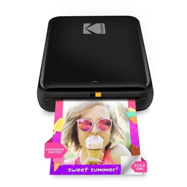 Kodak Step Mobile Instant Photo Printer 2x3" (Black), Compatible with iOS, Android & Bluetooth