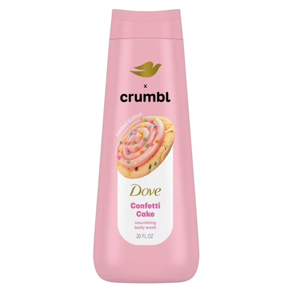 Dove Crumbl Body Wash Funfetti Birthday Cookie, 20 fl oz