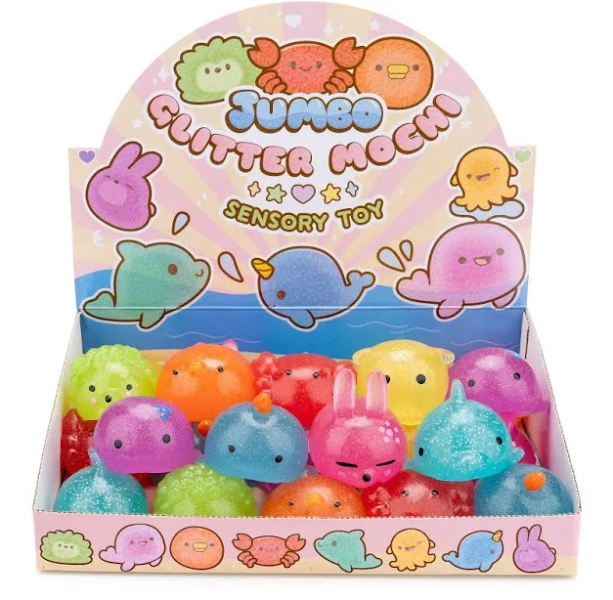 Jumbo Glitter Mochi Sensory Toy