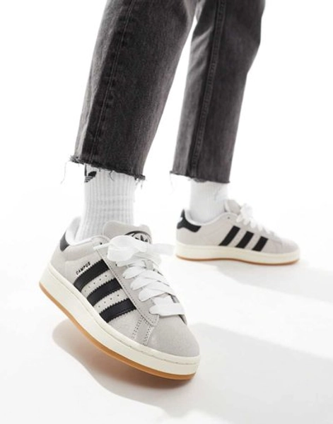 adidas Originals Campus 00s sneakers in white and black