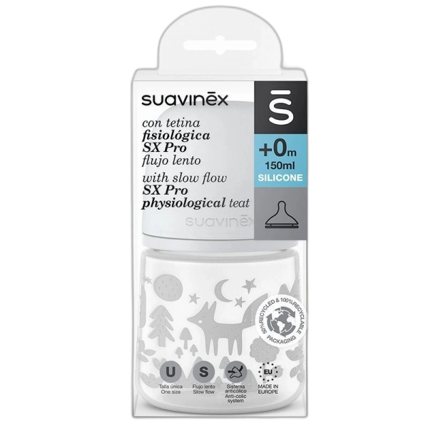 Suavinex Biberon Tetina Pro Flujo Lento Fox