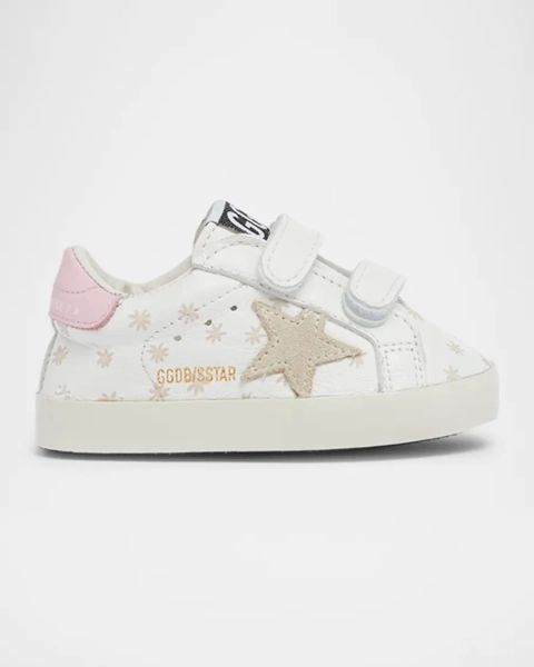 Kid's Old School Nappa Leather and Suede Sneakers, Baby