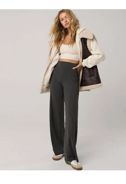 Aerie Real Me Xtra High Waisted Trousers