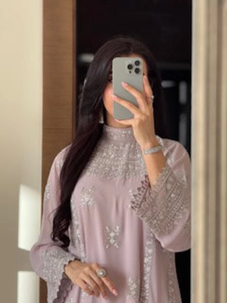 High neck embroidery-0125 - TAJ ALMAHA