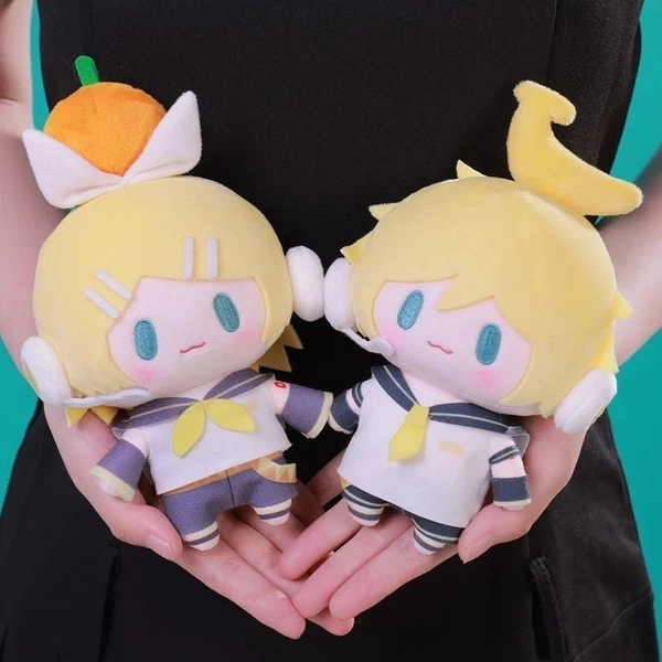 Pack of 2 Anime Plush Stuffed Toy Kagamine Len Rin Plush Doll Soft Pillow Cute K