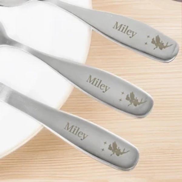 WANT - Personalised Fairy Princess 3 Piece Cutlery Set