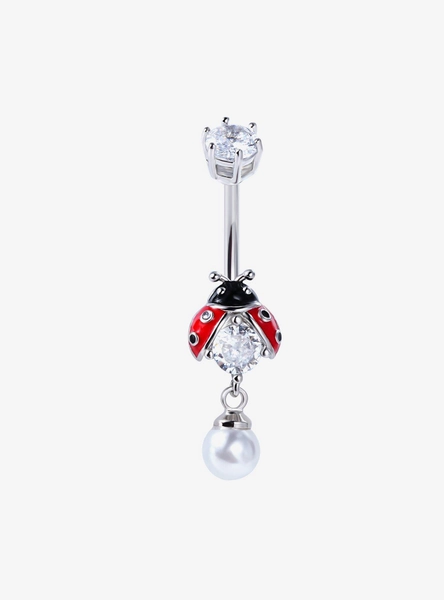 Steel Ladybug Navel Barbell