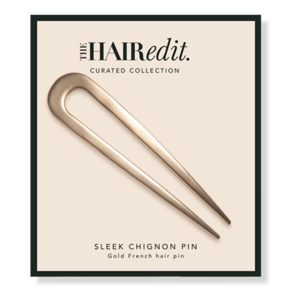 The Hair Edit Sleek Chignon French Hair Pin - Gold