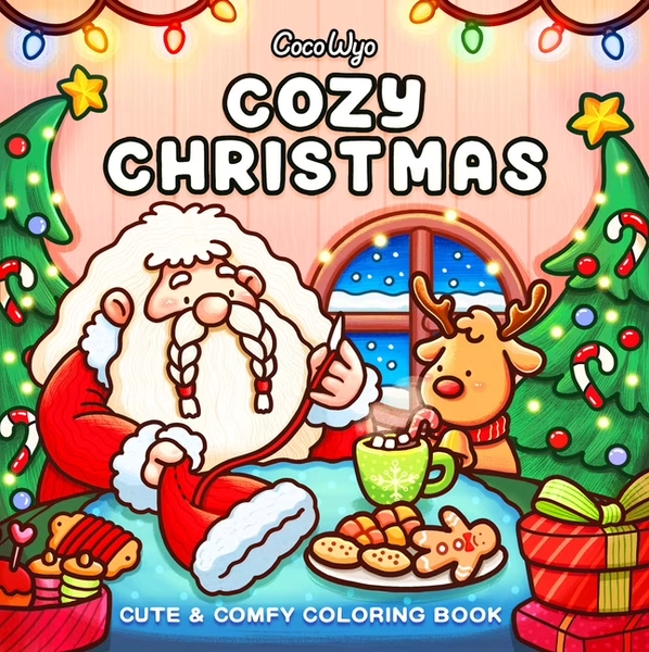 Cozy Spaces Coloring Cozy Christmas: Coloring Book for Adults and Kids (Paperback)